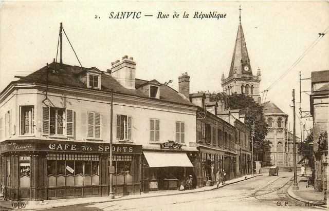 Le havre seine maritime sanvic rue de la republique cpa