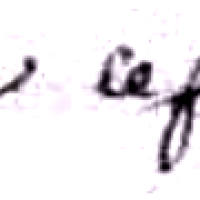 Lefranc Claude (1725/1817), sa signature en 1747