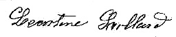 Léontine Saillard signature en 1907