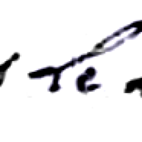 Leroux Nicolas (1716/1745), sa signature en 1738