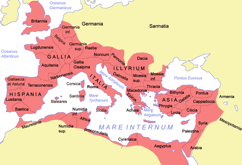 Les provinces de l'Empire Romain