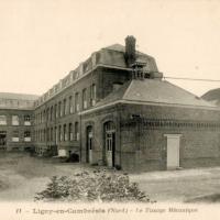 Ligny en cambresis 59 l usine textile cpa