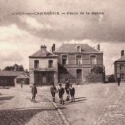 Ligny en cambresis 59 la place de la mairie cpa