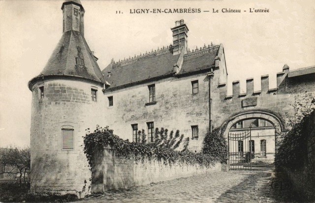 Ligny en cambresis 59 le chateau cpa