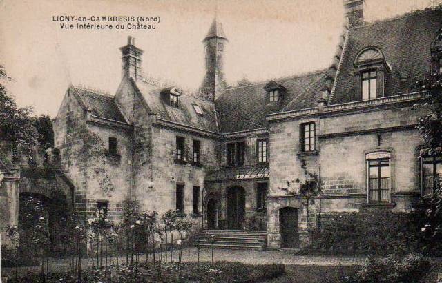 Ligny en cambresis 59 le chateau cpa