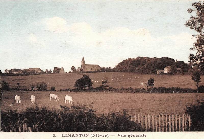 Limanton (Nièvre) Vue générale CPA