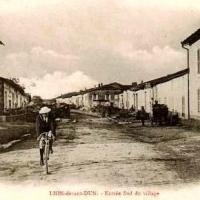 Lion devant dun meuse l entree sud en 1905 cpa 