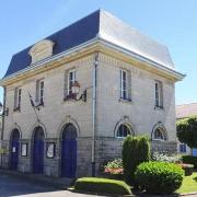 Lion devant dun meuse la mairie