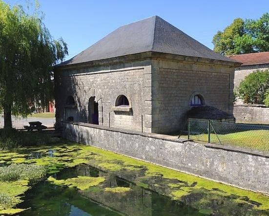 Lion devant dun meuse le lavoir