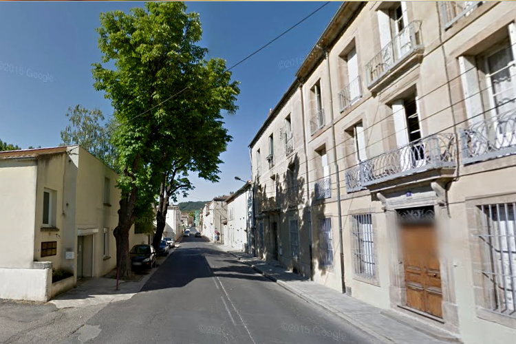 Lodève, rue de Villeneuve ou habitait Jean Antoine Guiraudon (1795/1870)