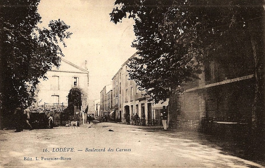 Lodève (Hérault) Le Bld des Carmes CPA