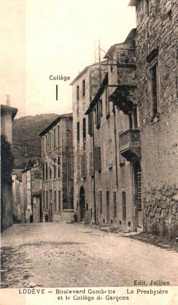 Lodève (Hérault) Le collège des garçons CPA