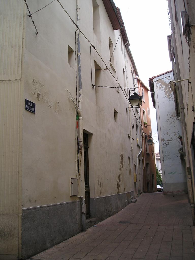 Lodève, rue de la Fraternité où habitait Fulcran en 1890
