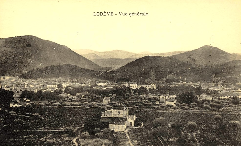Lodève (Hérault) Vue générale CPA
