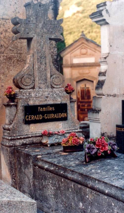 Cimetière de Lodève : Tombe de Fulcran  dans le caveau Guiraudon