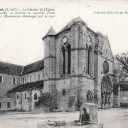 Longpont sur orge essonne la basilique notre dame cpa