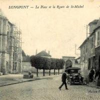 Longpont sur orge essonne la place et la rue saint michel cpa