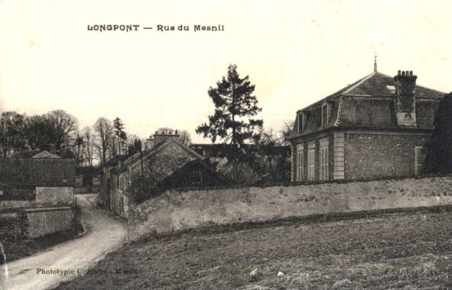 Longpont sur orge essonne la rue du mesnil cpa