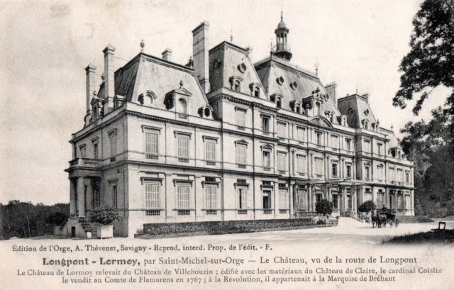 Longpont sur orge essonne le chateau de lormoy cpa