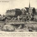 Longpont sur orge essonne le prieure et la basilique notre dame gravure