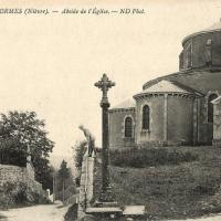 L'église Saint-Alban, l'abside CPA
