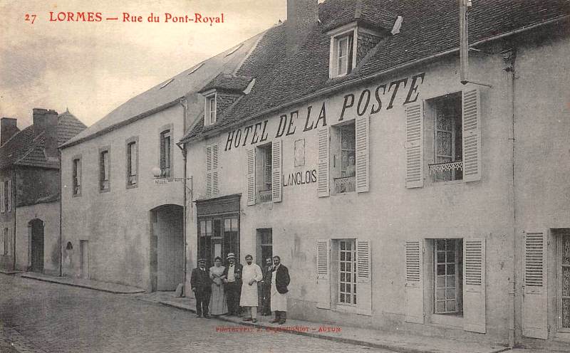 Lormes (Nièvre) L'hôtel de La Poste CPA