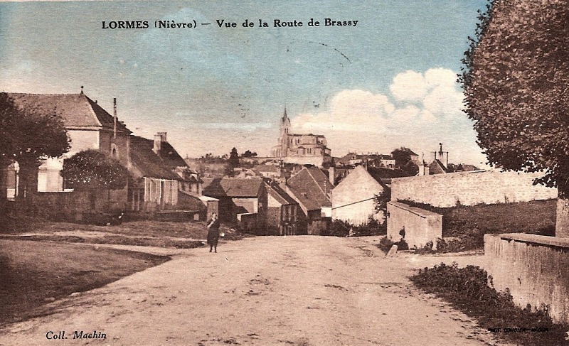 Lormes (Nièvre) La route de Brassy CPA
