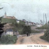 La route de Narvau CPA