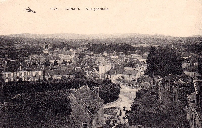 Lormes (Nièvre) Vue générale CPA