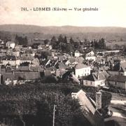 Lormes (Nièvre) Vue générale CPA