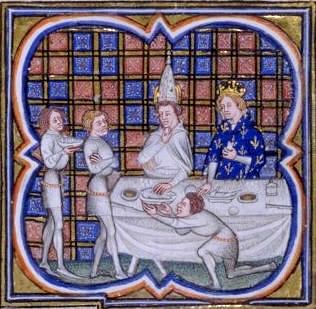 Louis II, recevant le pape Jean VIII