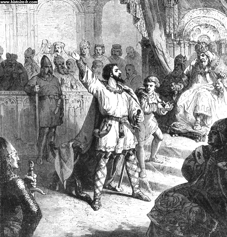 louis IV au Concile d'Ingelheim