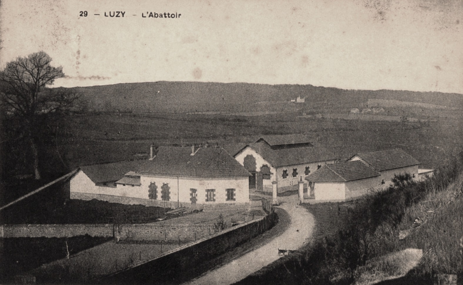 Luzy (Nièvre) L'abattoir CPA