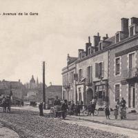 L'avenue de la gare CPA