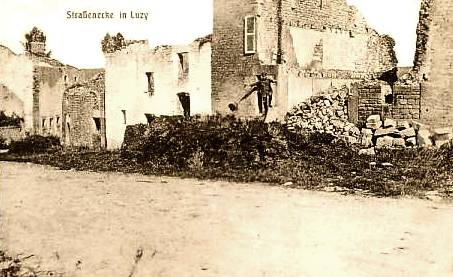 Luzy-Saint-Martin (Meuse) Les ruines 1914-1918 CPA