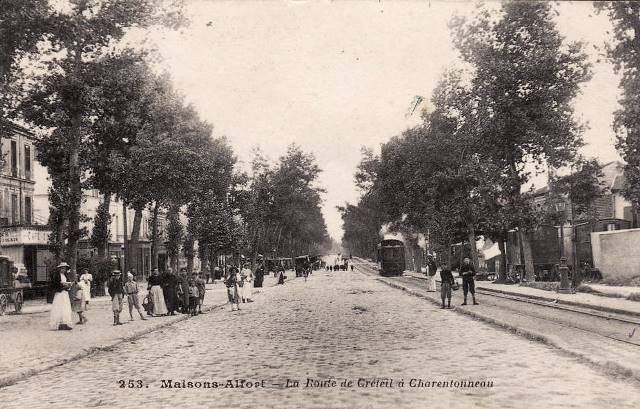 Maisons alfort val de marne charentonneau la route de creteil cpa