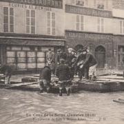 Maisons alfort val de marne crue de la seine 1910 cpa