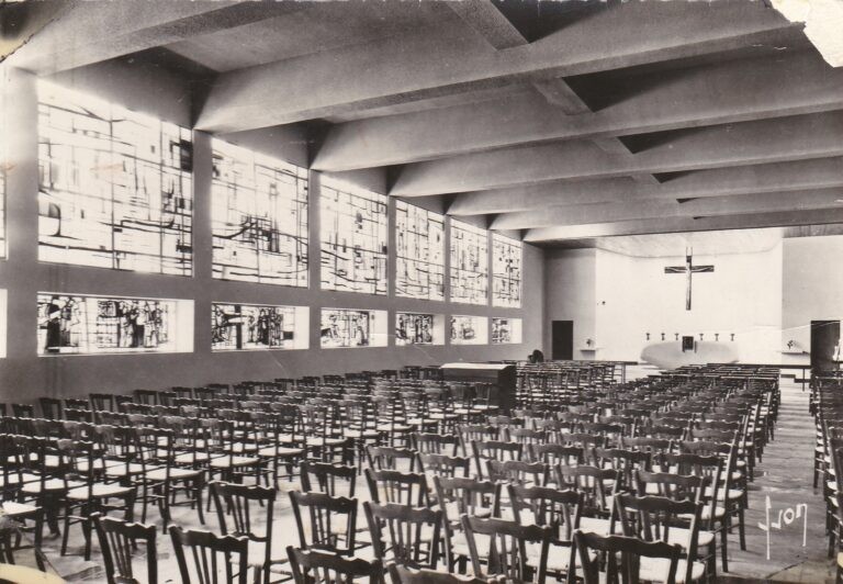 Maisons alfort val de marne l eglise saint pascal baylon interieur vers 1960 cpa