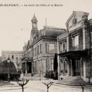 Maisons alfort val de marne l hotel de ville et la salle des fetes cpa