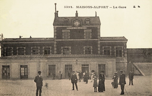 Maisons alfort val de marne la gare cpa