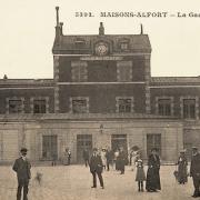 Maisons alfort val de marne la gare cpa