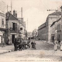 Maisons alfort val de marne la grande rue et la poste cpa