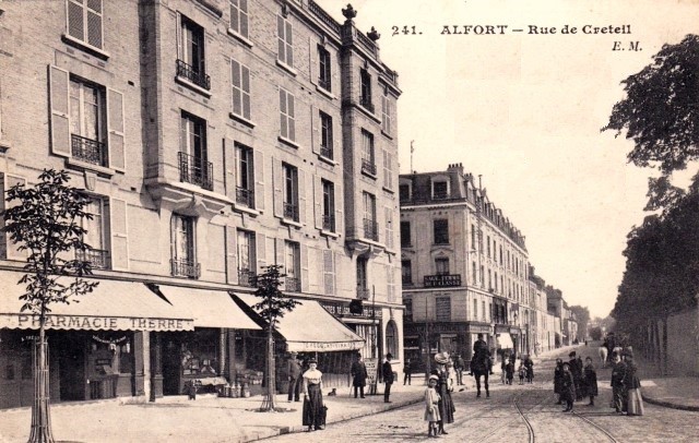 Maisons alfort val de marne la rue de creteil cpa