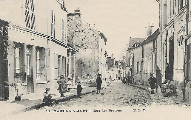 Maisons alfort val de marne la rue des bretons cpa