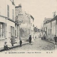 Maisons alfort val de marne la rue des bretons cpa