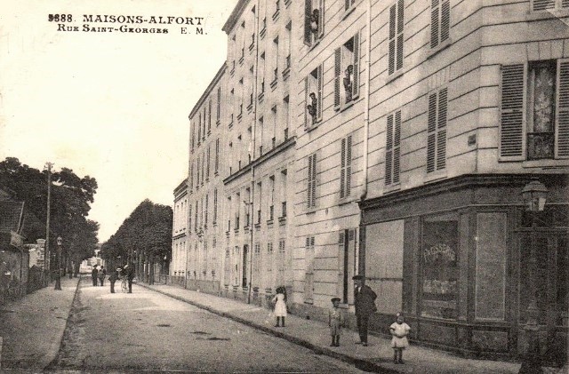 Maisons alfort val de marne la rue saint georges cpa