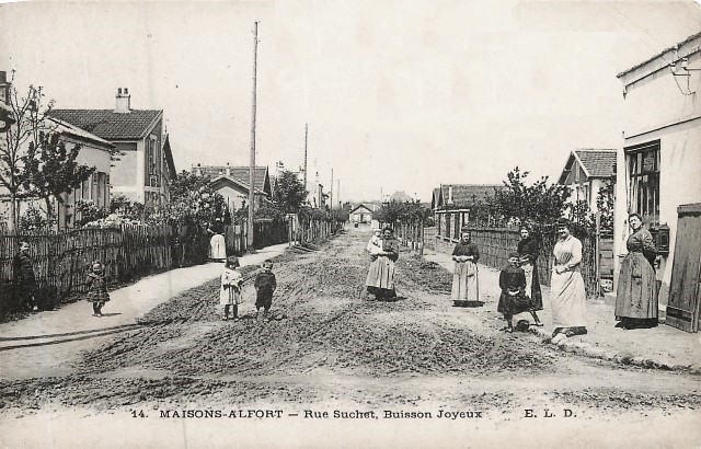 Maisons alfort val de marne la rue suchet en 1910 cpa