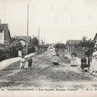Maisons alfort val de marne la rue suchet en 1910 cpa