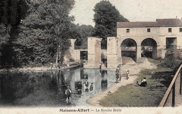 Maisons alfort val de marne le moulin brule cpa