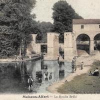 Maisons alfort val de marne le moulin brule cpa